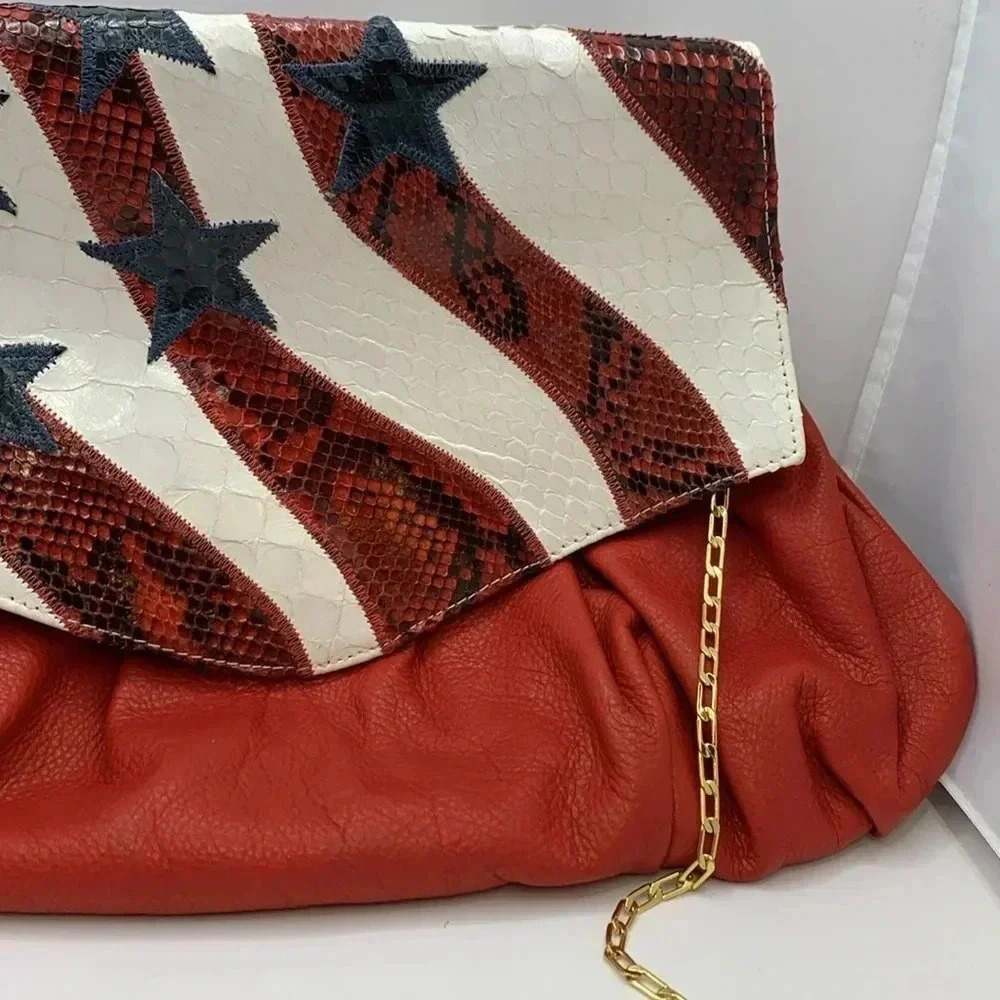 Chi Designed by Falchi Patriotic Clutch Shoulder Bag
4th of July - Picture 4 of 12
